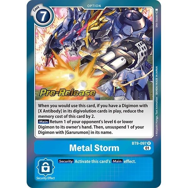 Image for Metal Storm (BT9-097 R) (BT09_PR) - Digimon Card Game