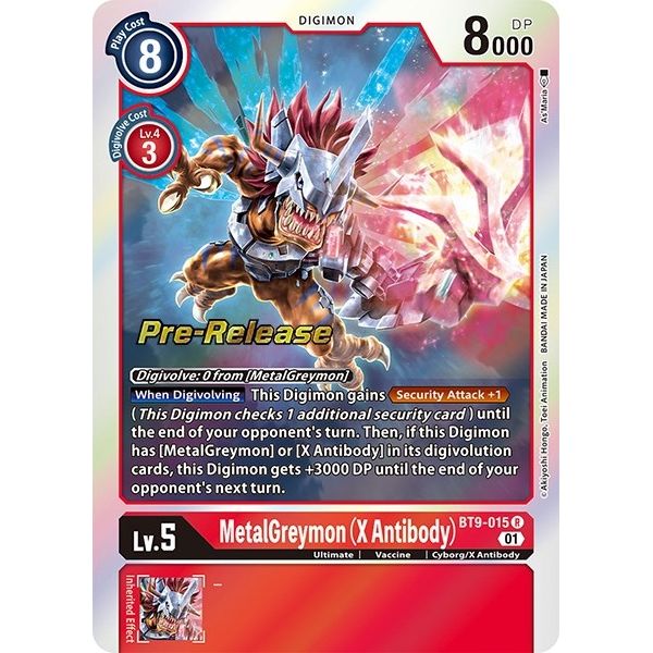 Image for MetalGreymon (X Antibody) (BT9-015 R) (BT09_PR) - Digimon Card Game
