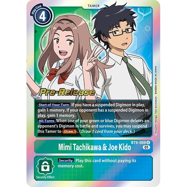 Image for Mimi Tachikawa & Joe Kido (BT9-088 R) (BT09_PR) - Digimon Card Game