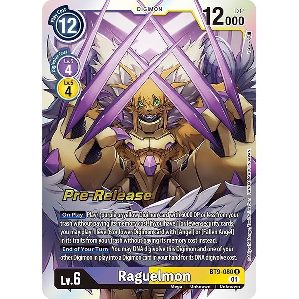 Image for Raguelmon (BT9-080 R) (BT09_PR) - Digimon Card Game