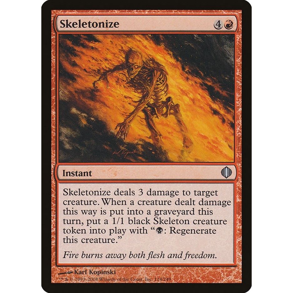 Image for Skeletonize (114) (ALA) - Magic: The Gathering