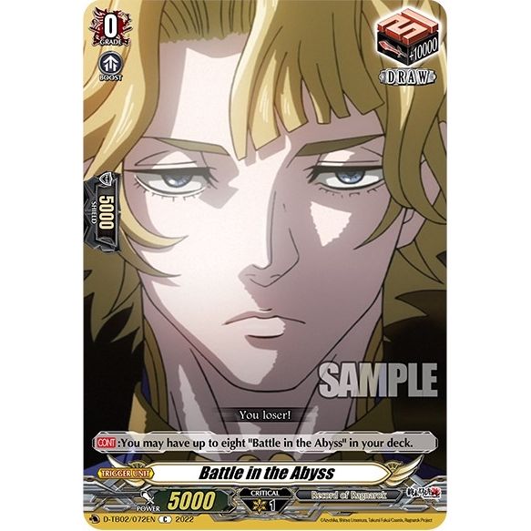 Image for Battle in the Abyss (D-TB02/072EN) (D-TB02) - Cardfight Vanguard