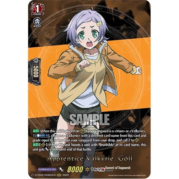 Image for Apprentice Valkyrie, Goll (RGR) (D-TB02/RGR03EN) (D-TB02) - Cardfight Vanguard