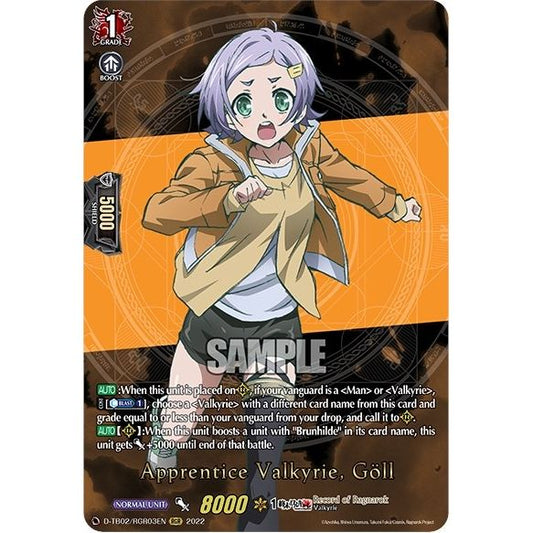 Image for Apprentice Valkyrie, Goll (RGR) (D-TB02/RGR03EN) (D-TB02) - Cardfight Vanguard