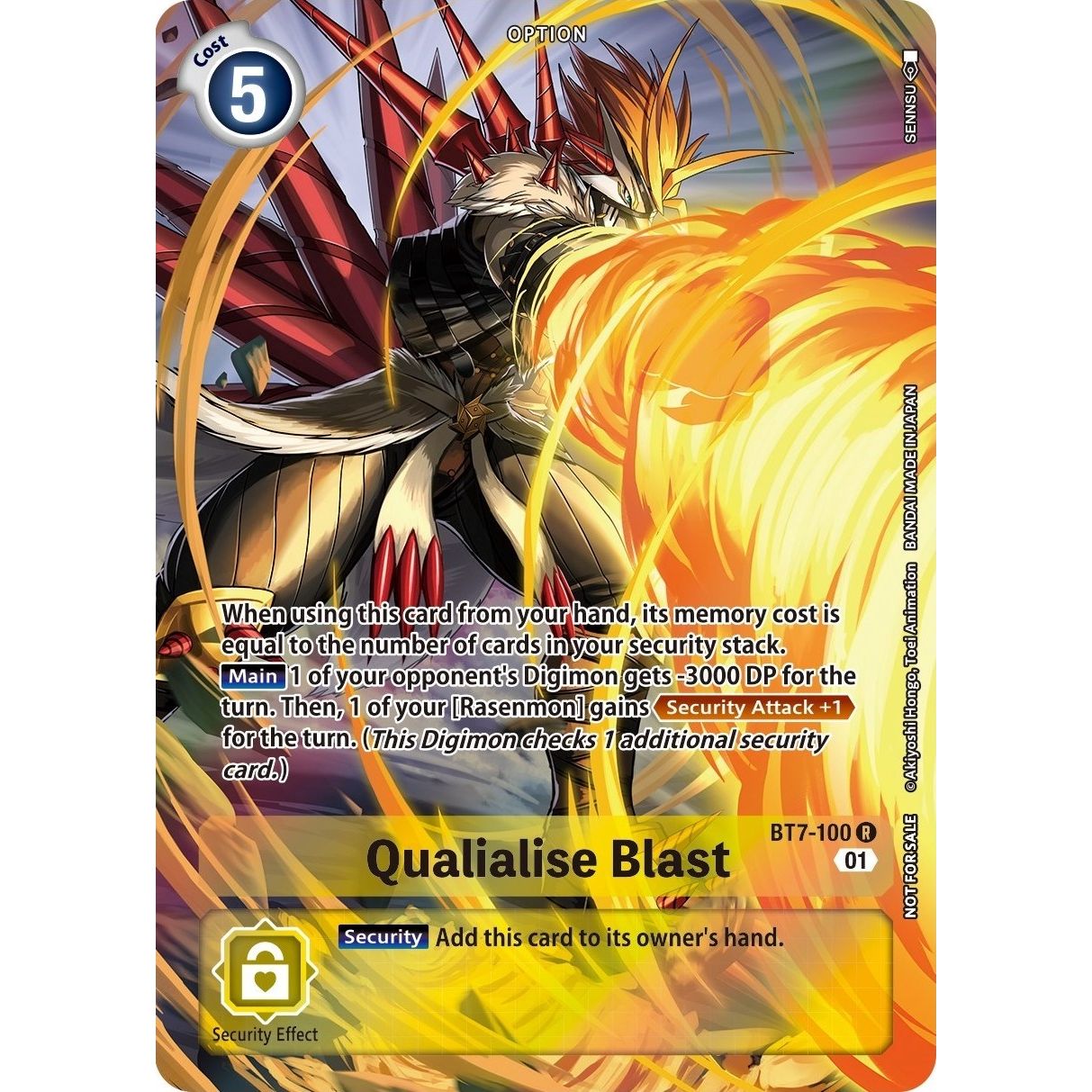 Image for Qualialise Blast (Summer 2022 Dash Pack) (BT7-100 R) (BT07) - Digimon Card Game