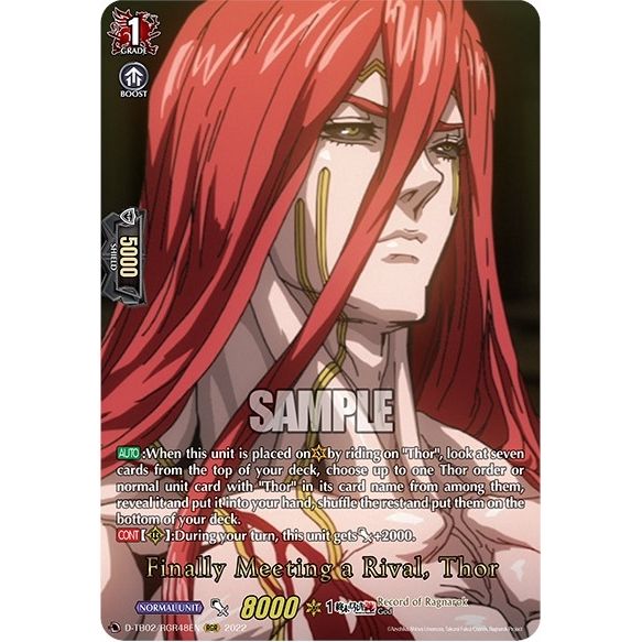 Image for Finally Meeting a Rival, Thor (RGR) (D-TB02/RGR48EN) (D-TB02) - Cardfight Vanguard