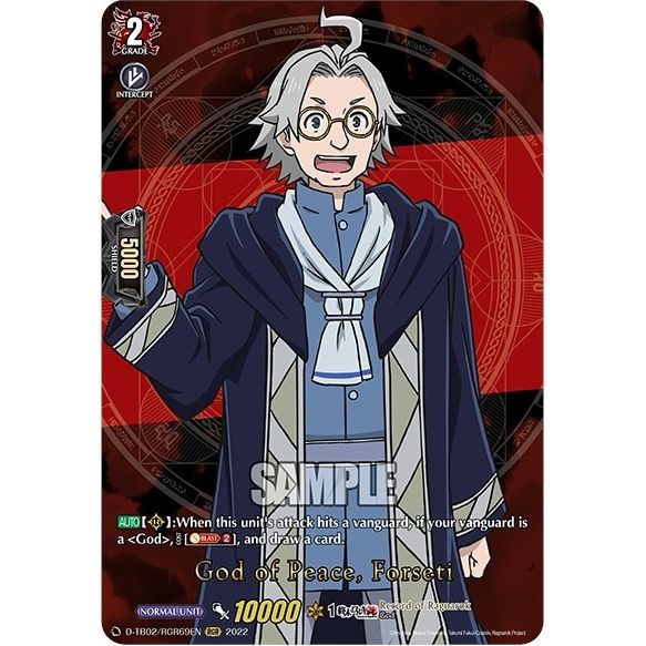 Image for God of Peace, Forseti (RGR) (D-TB02/RGR69EN) (D-TB02) - Cardfight Vanguard