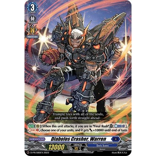 Image for Diabolos Crasher, Warren (D-PR/080EN) (D-PR) - Cardfight Vanguard