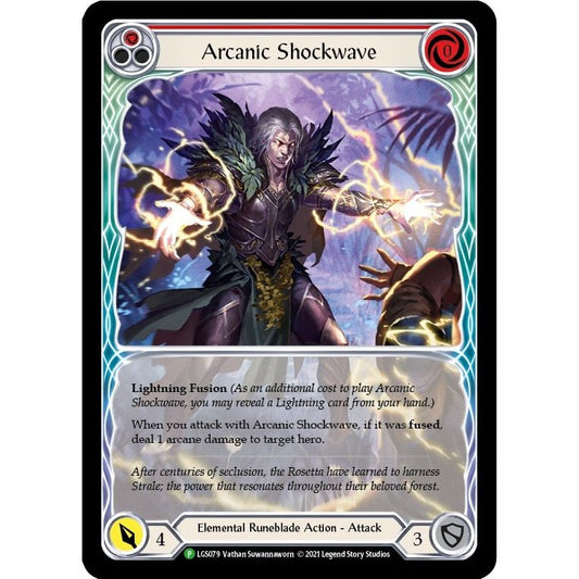 Image for Arcanic Shockwave (Red) (Extended Art) - LGS079 (LGS079) (PR) - Flesh and Blood TCG