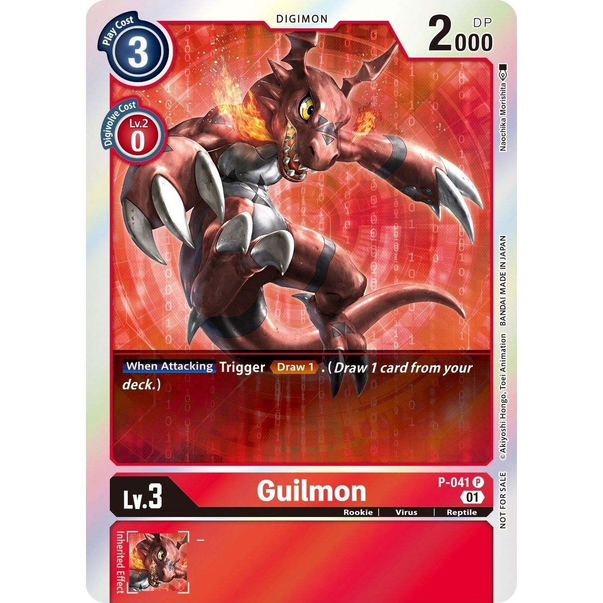 Image for Guilmon (Gen Con 2022) (P-041 P) (D-PR) - Digimon Card Game