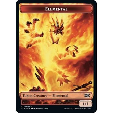 Image for Elemental // Angel Double-Sided Token (13 // 3) (2X2) - Magic: The Gathering
