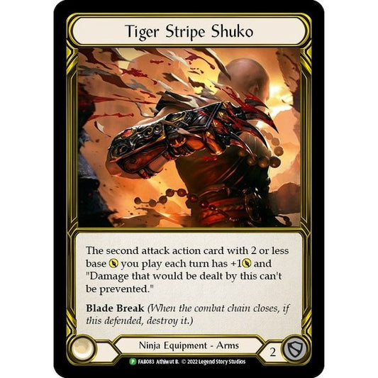 Image for Tiger Stripe Shuko (Golden) - FAB083 (FAB083) (PR) - Flesh and Blood TCG