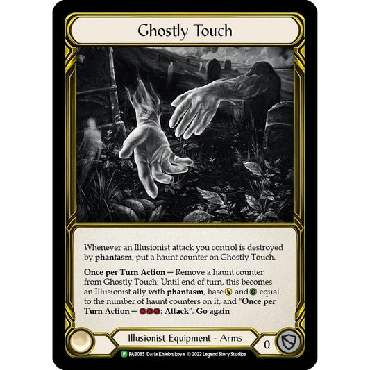 Image for Ghostly Touch (Golden) - FAB085 (FAB085) (PR) - Flesh and Blood TCG