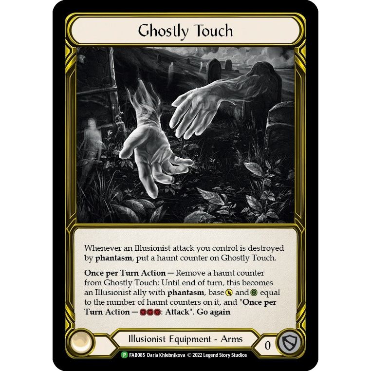 Image for Ghostly Touch (Golden) - FAB085 (FAB085) (PR) - Flesh and Blood TCG