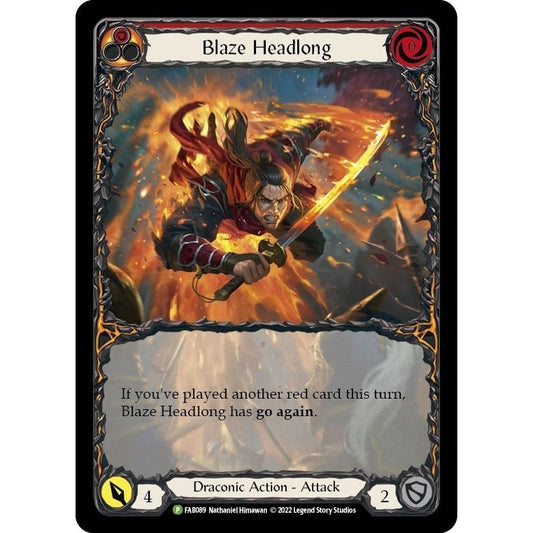 Image for Blaze Headlong - FAB089 (FAB089) (PR) - Flesh and Blood TCG