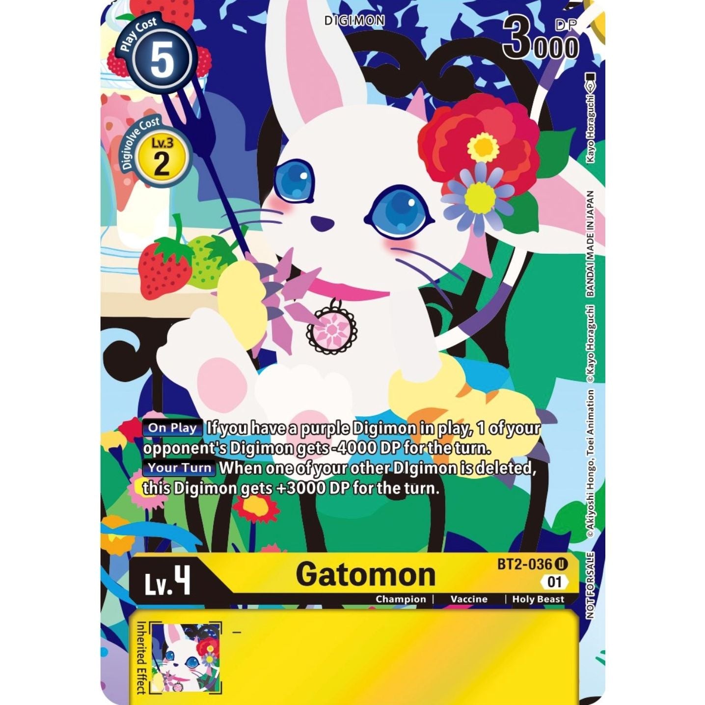 Image for Gatomon - BT2-036 (Tamer's Card Set 2 Floral Fun) (BT2-036 U) (BT01-03A) - Digimon Card Game