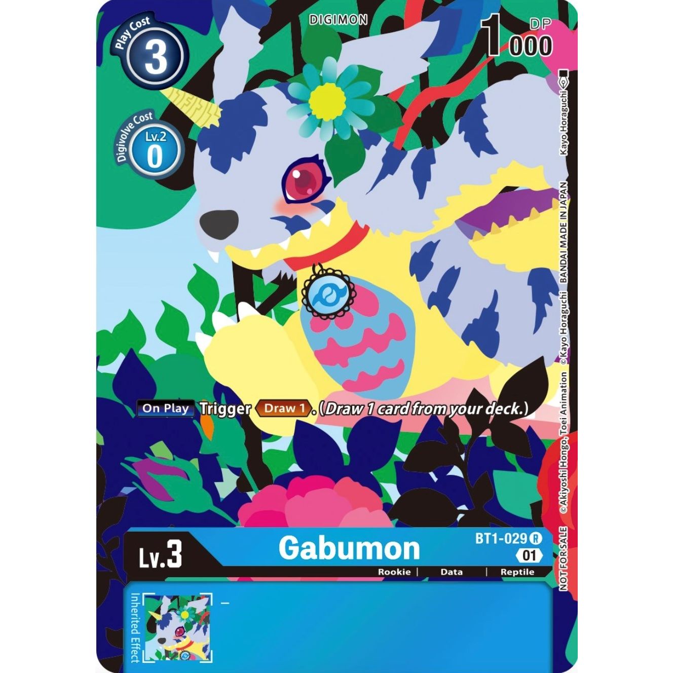 Image for Gabumon - BT1-029 (Tamer's Card Set 2 Floral Fun) (BT1-029 R) (BT01-03A) - Digimon Card Game