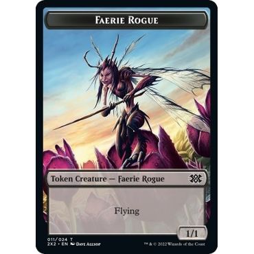 Image for Faerie Rogue // Soldier Double-Sided Token (11 // 7) (2X2) - Magic: The Gathering