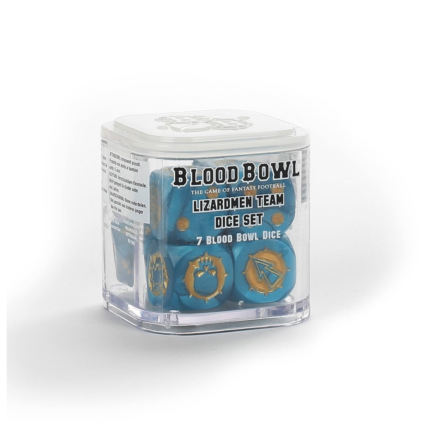 Image for Blood Bowl: Lizardmen Team Dice Set (7-Pack) - Warhammer Game Accessories