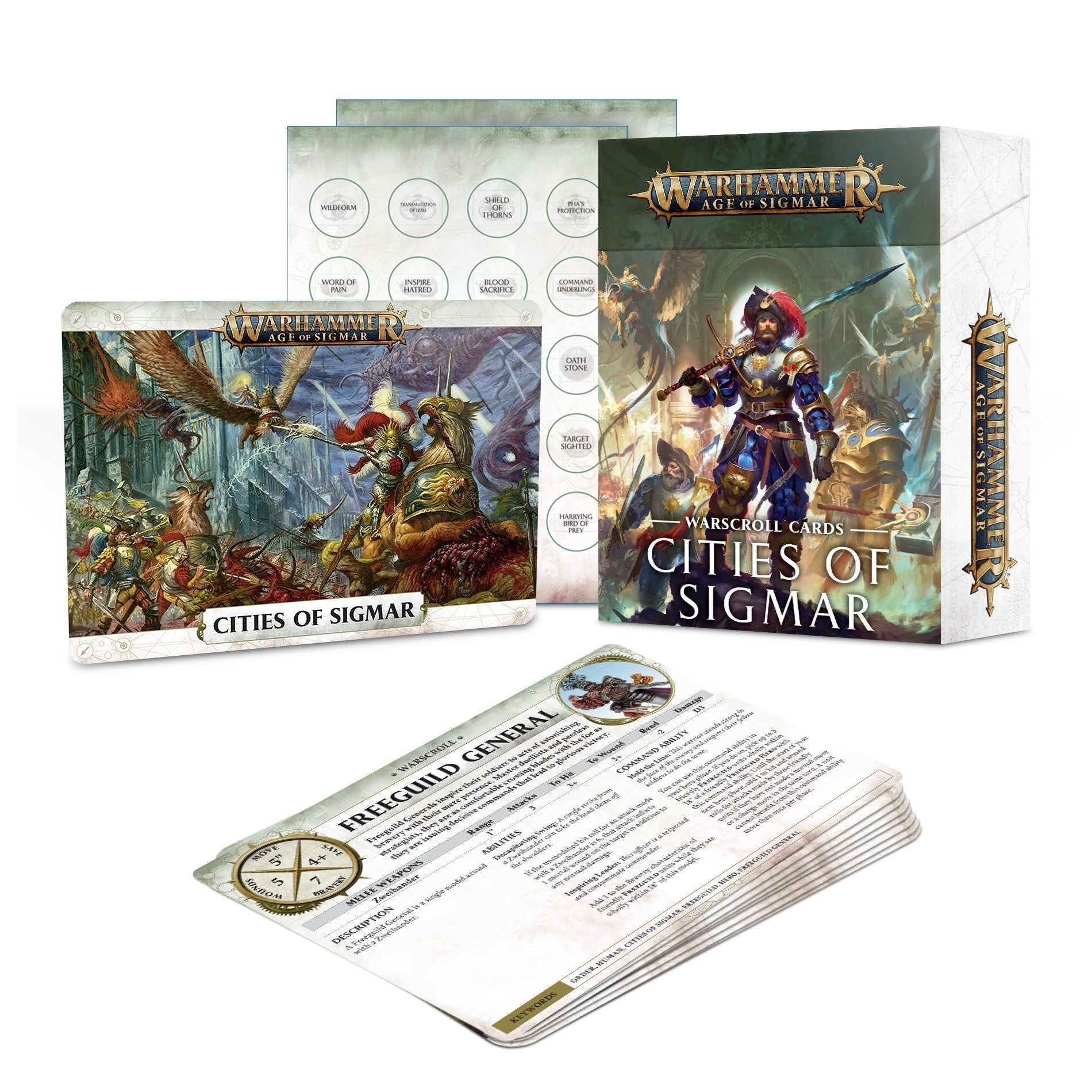 Image for Warhammer: Age of Sigmar - Warscroll Cards: Cities of Sigmar - Warhammer Game Accessories