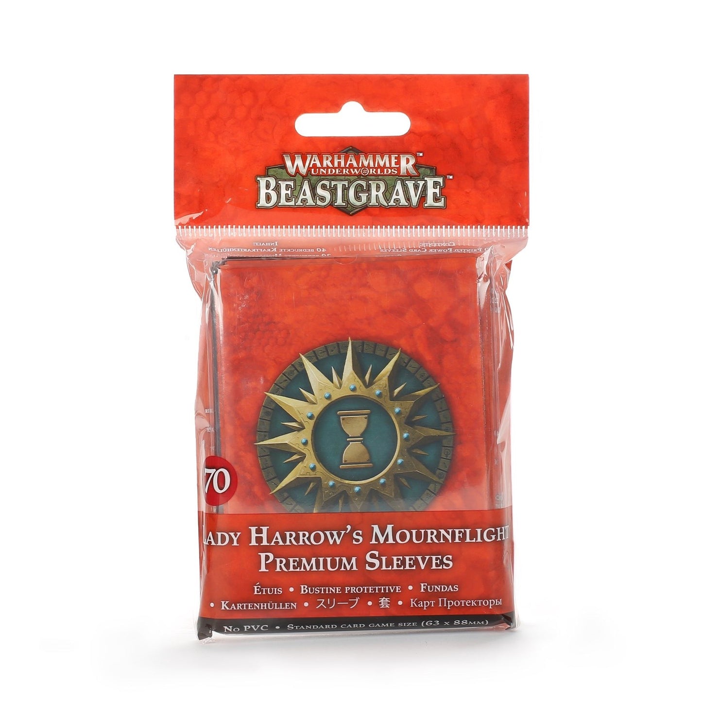 Image for Warhammer: Underworlds - Beastgrave: Lady Harrow's Mournflight Premium Sleeves (70-pack) - Warhammer Game Accessories