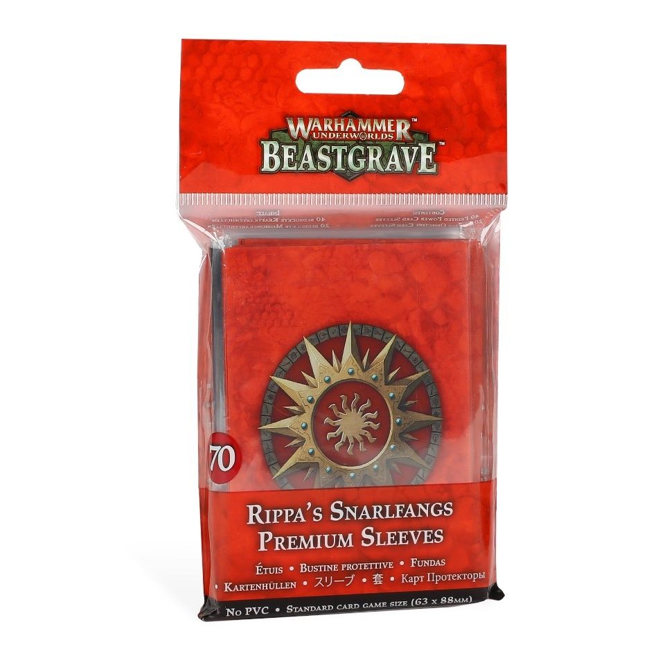 Image for Warhammer: Underworlds - Beastgrave: Rippa's Snarlfang Premium Sleeves (70-pack) - Warhammer Game Accessories