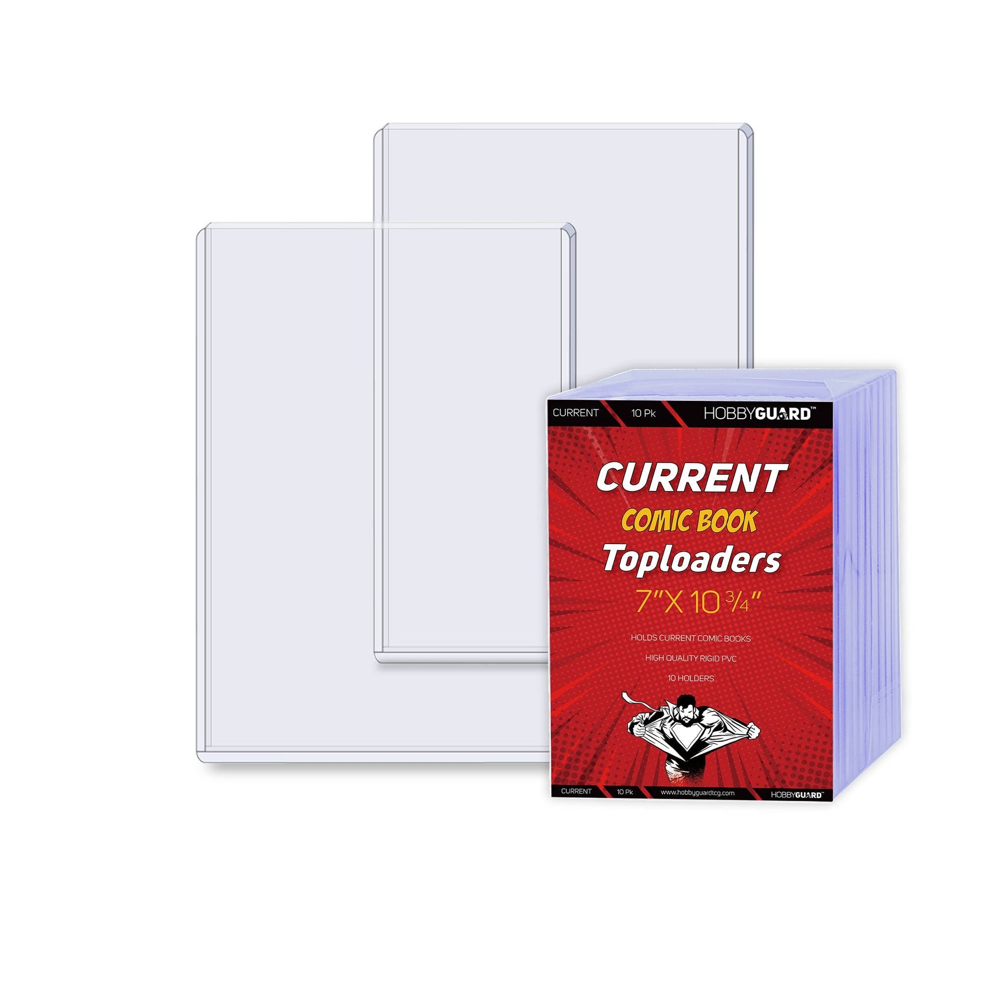 Image for Hobby Guard Current Comic Book Top Loaders (10-pack) - Collectible Storage