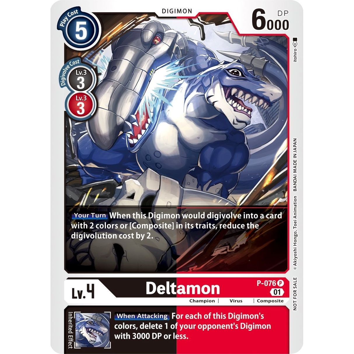 Image for Deltamon (P-076 P) (D-PR) - Digimon Card Game