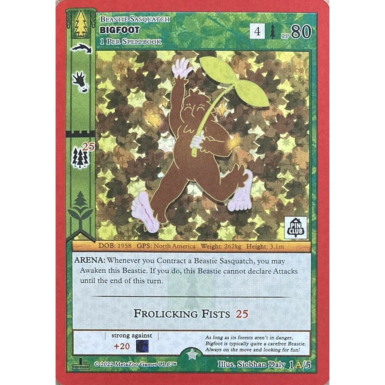 Image for Bigfoot -1A (Pin Club Wilderness Mystery Collection) (1A/5) (MISC) - MetaZoo