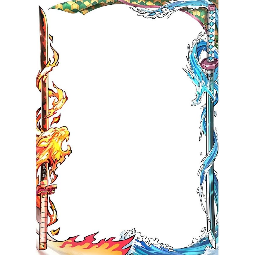 Image for Small Hashira's Might Border Oversleeves (70-Pack) - Card Sleeves