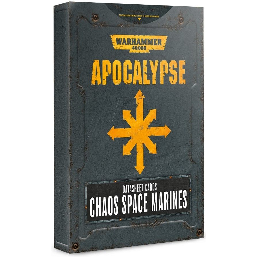 Image for Warhammer 40K: Apocalypse Datasheet Cards - Chaos Space Marines - Warhammer Game Accessories