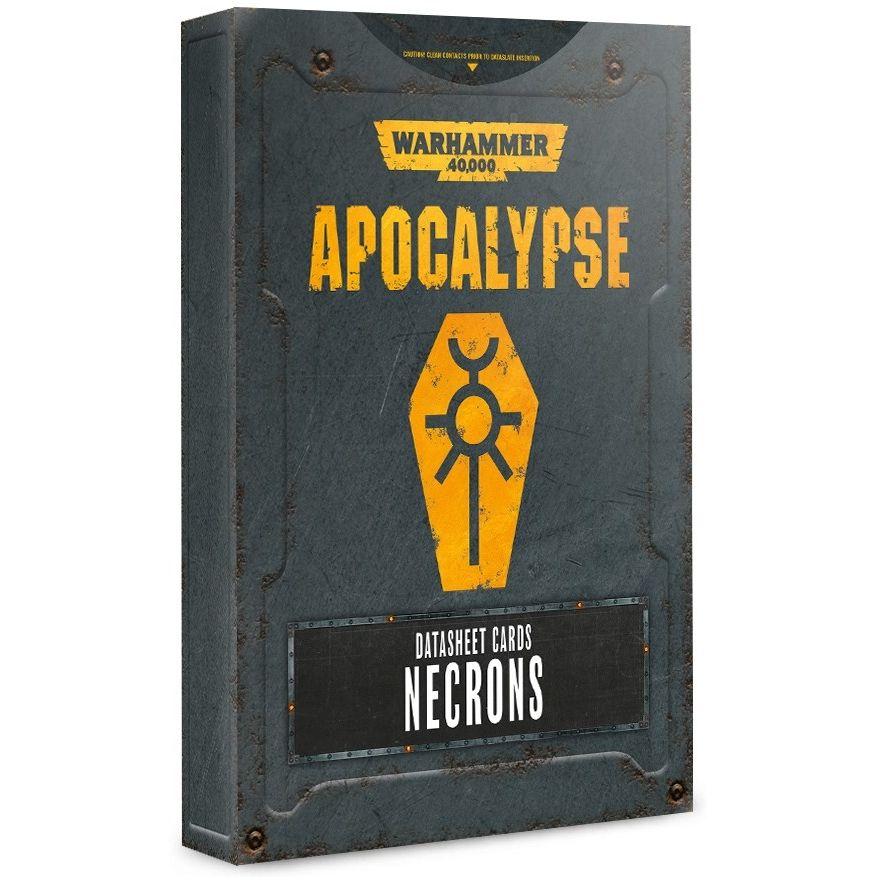 Image for Warhammer 40K: Apocalypse Datasheet Cards - Necrons - Warhammer Game Accessories