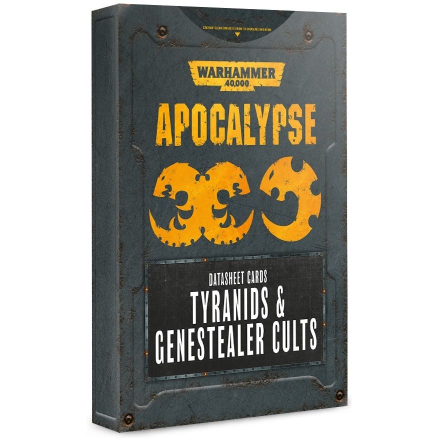 Image for Warhammer 40K: Apocalypse Datasheet Cards - Tyranids & Genestealers - Warhammer Game Accessories
