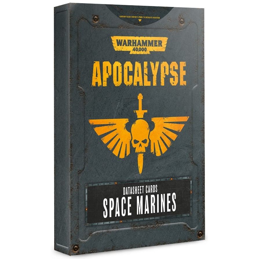 Image for Warhammer 40K: Apocalypse Datasheet Cards - Space Marines - Warhammer Game Accessories