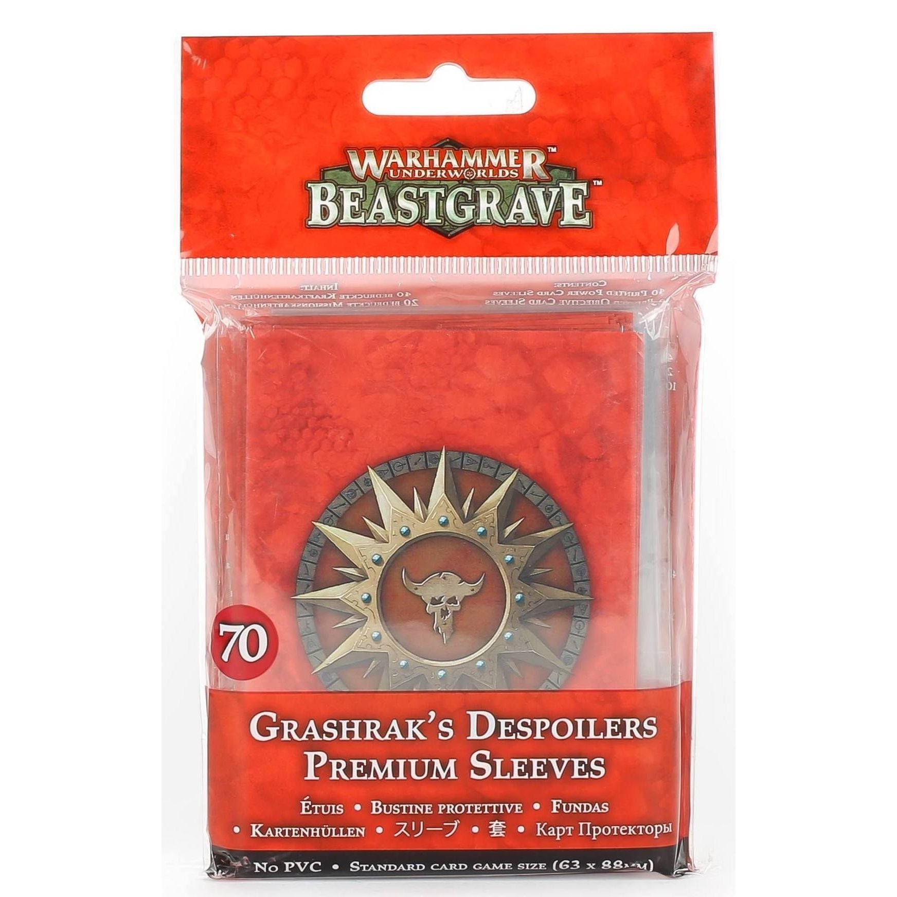 Image for Warhammer: Underworlds - Beastgrave: Grashrak's Despoilers Sleeves (70-pack) - Warhammer Game Accessories
