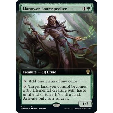 Image for Llanowar Loamspeaker (Extended Art) (416) (DMU) - Magic: The Gathering