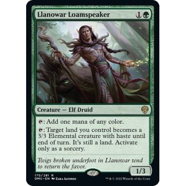 Image for Llanowar Loamspeaker (170) (DMU) - Magic: The Gathering