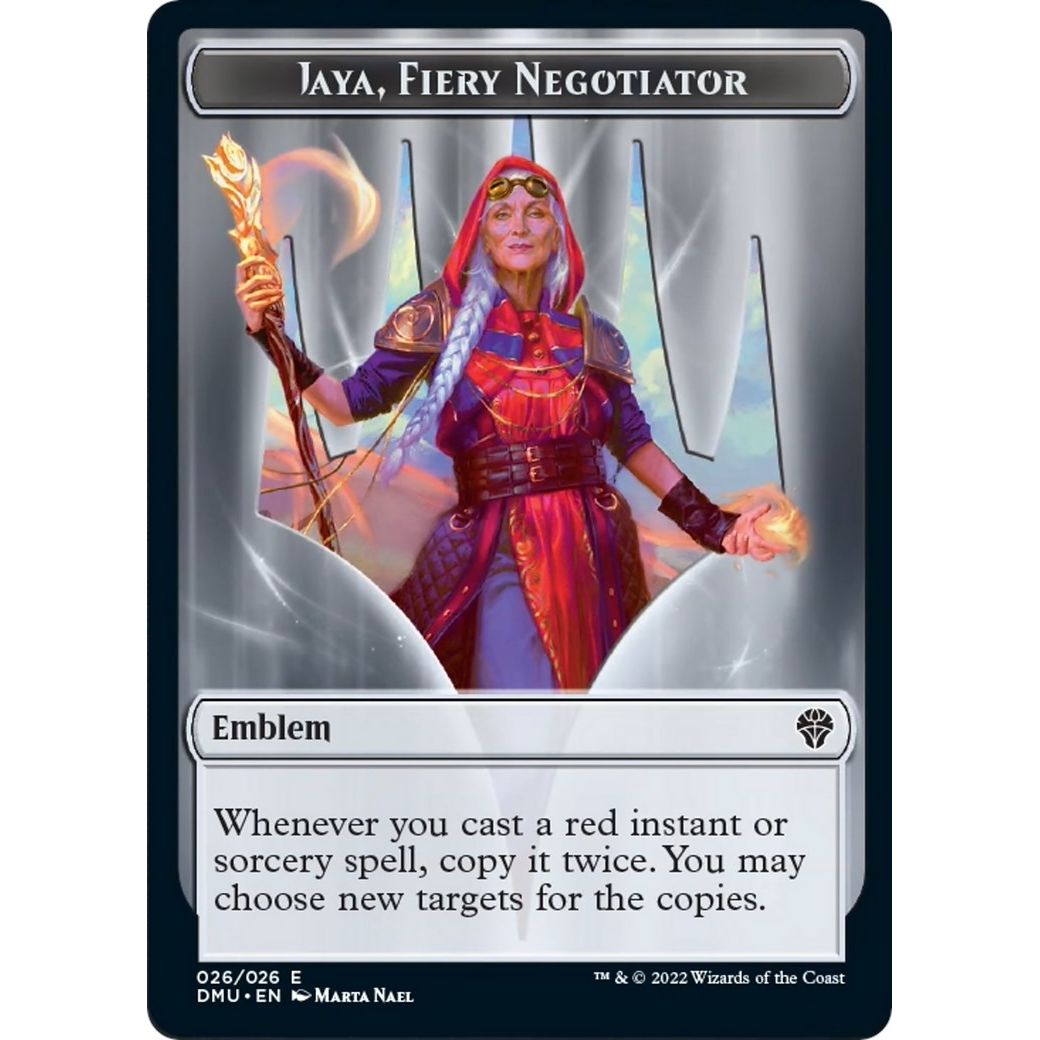 Image for Emblem - Jaya, Fiery Negotiator (26) (DMU) - Magic: The Gathering
