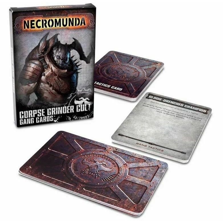 Image for Necromunda: Corpse Grinder Cult Gang Cards - Warhammer Game Accessories