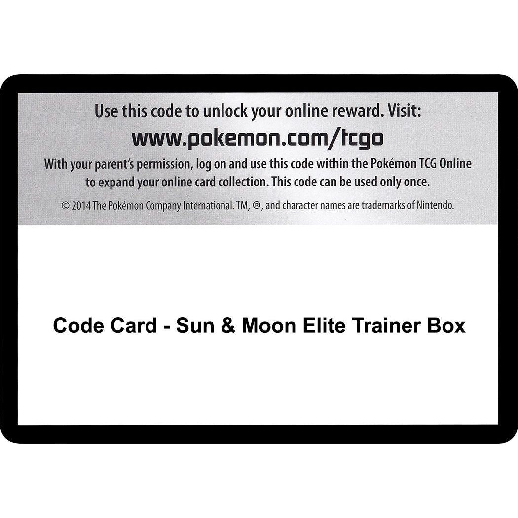 Image for Code Card - Sun & Moon Elite Trainer Box (SM01) - Pokemon