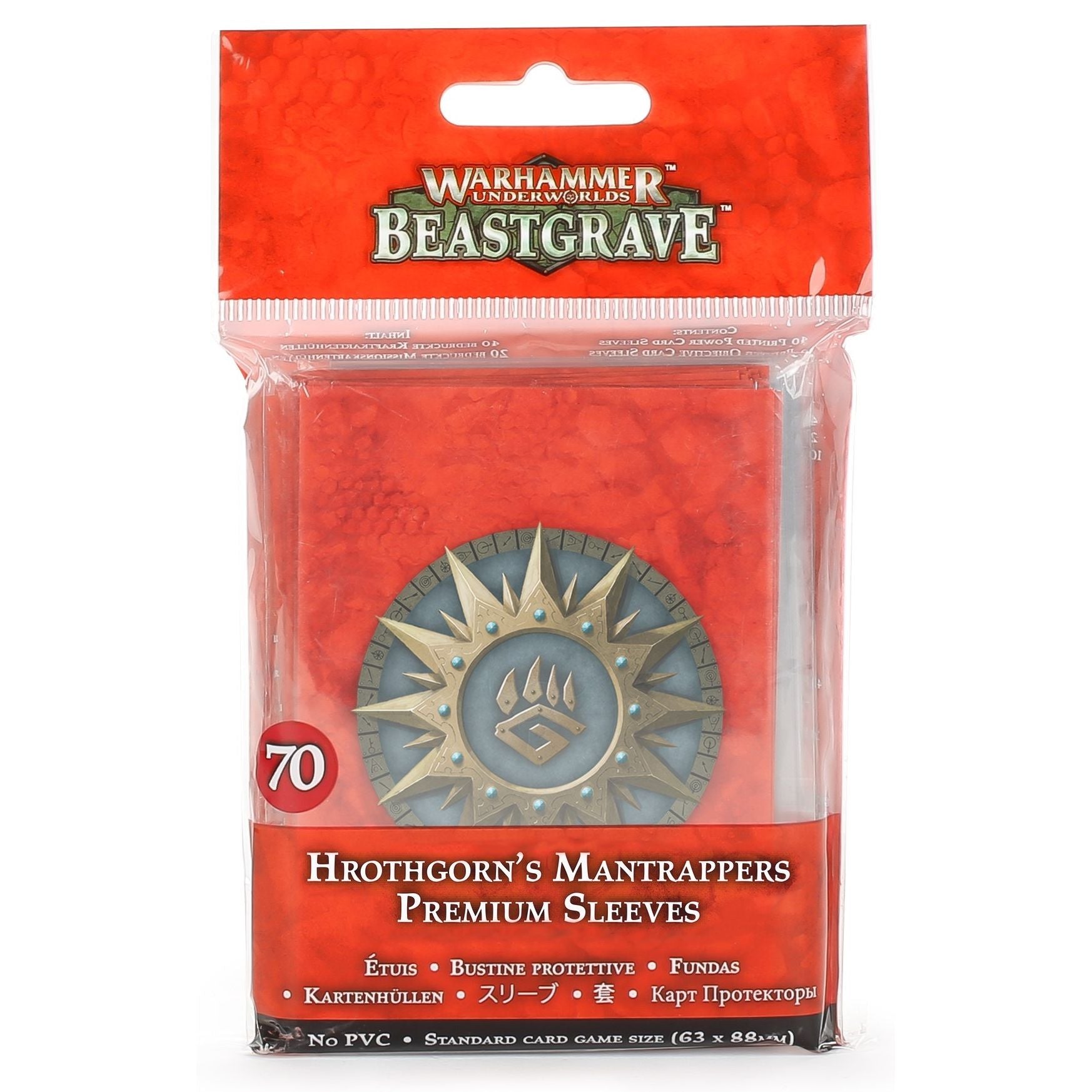 Image for Warhammer: Underworlds - Beastgrave: Hrothgorn's Mantrappers Sleeves (70-pack) - Warhammer Game Accessories