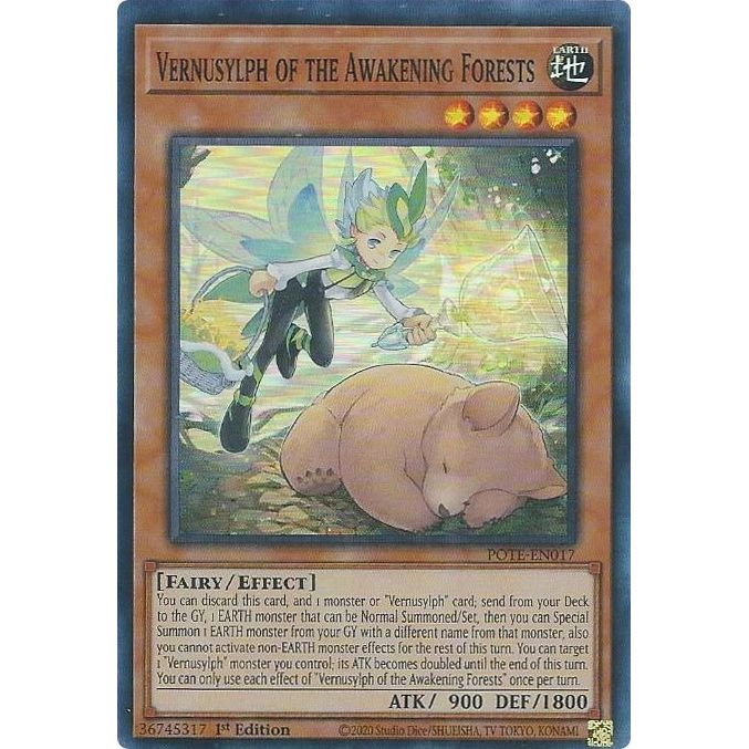Image for Vernusylph of the Awakening Forests (POTE-EN017) (POTE) - YuGiOh