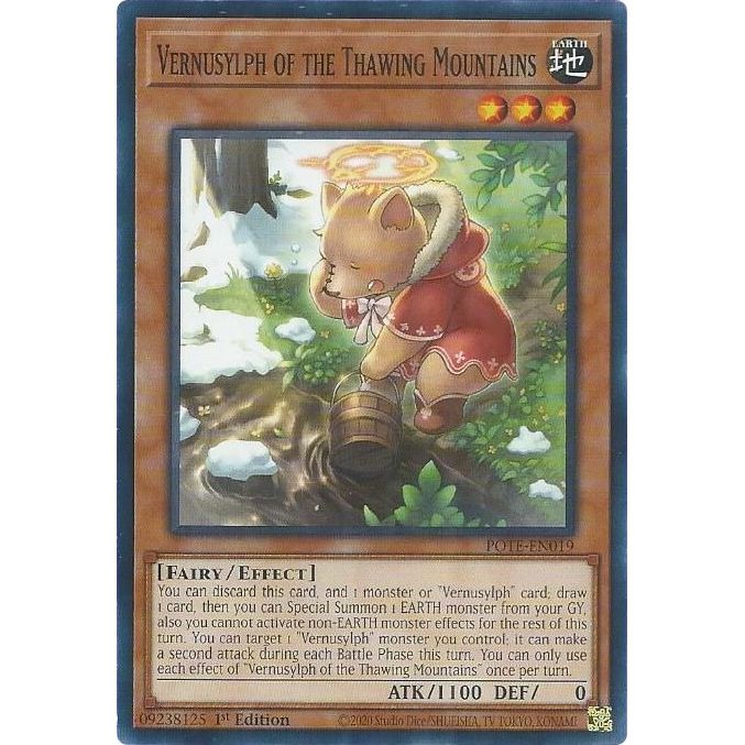 Image for Vernusylph of the Thawing Mountains (POTE-EN019) (POTE) - YuGiOh
