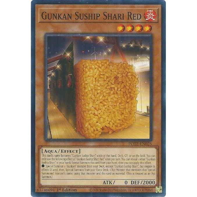 Image for Gunkan Suship Shari Red (POTE-EN026) (POTE) - YuGiOh