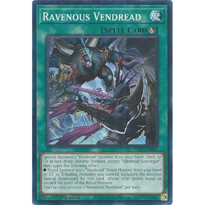 Image for Ravenous Vendread (POTE-EN064) (POTE) - YuGiOh