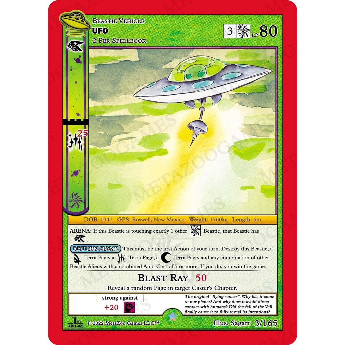 Image for UFO (003/165) (UFOFE) - MetaZoo