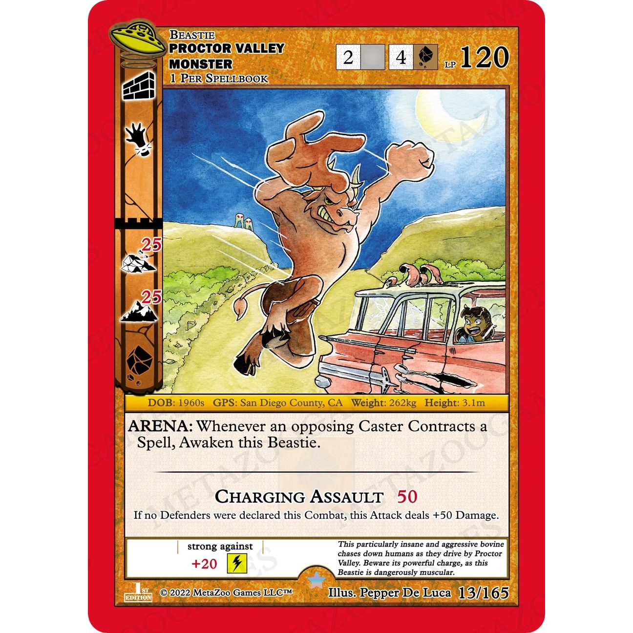 Image for Proctor Valley Monster (013/165) (UFOFE) - MetaZoo