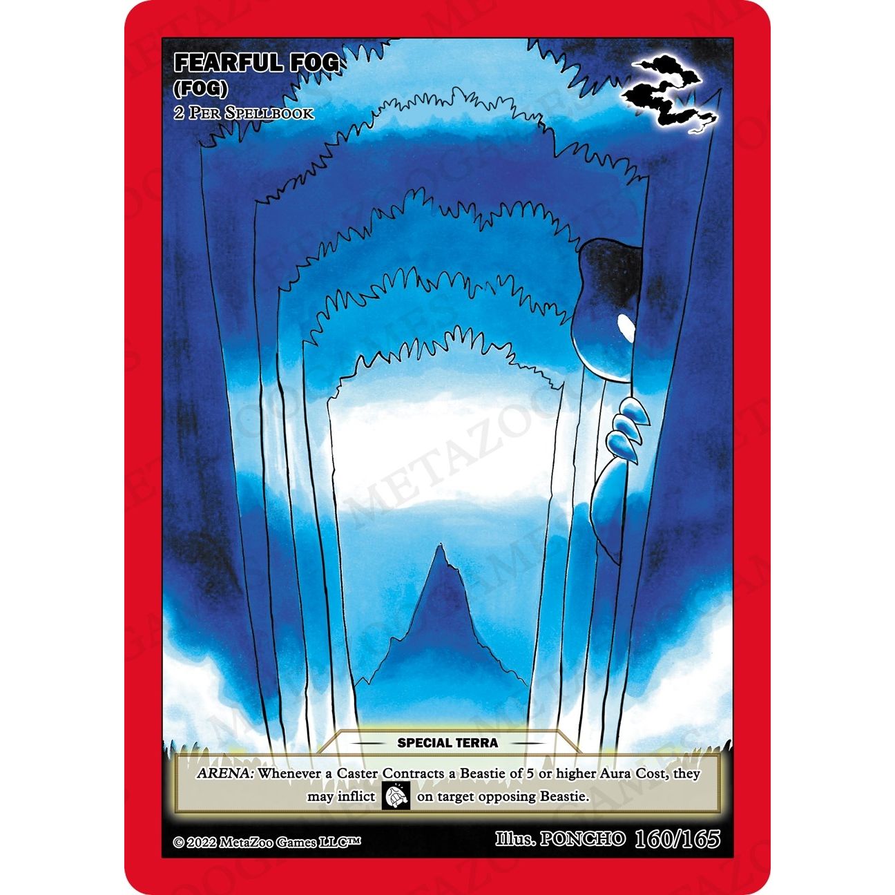 Image for Fearful Fog (Fog) (160/165) (UFOFE) - MetaZoo