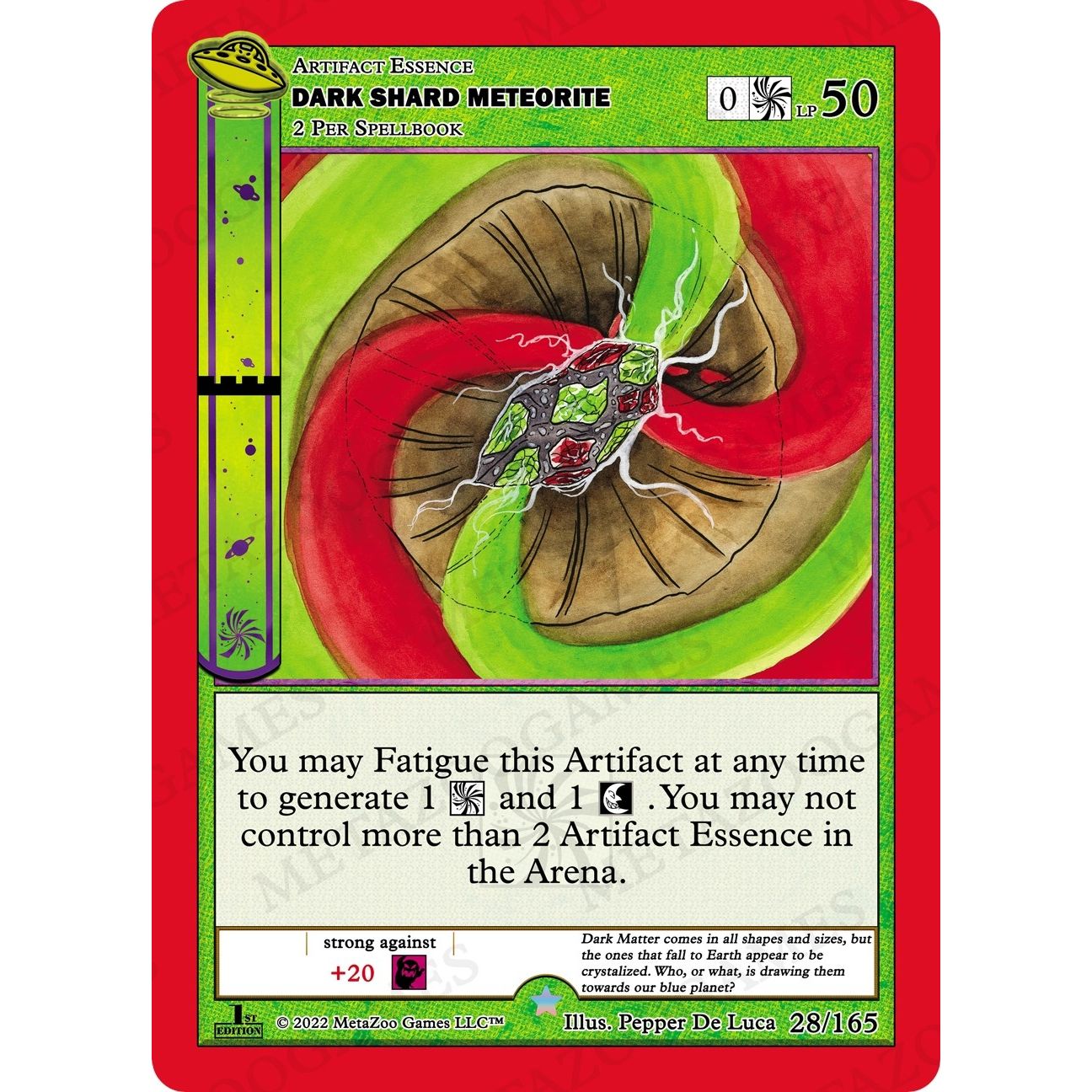 Image for Dark Shard Meteorite (028/165) (UFOFE) - MetaZoo