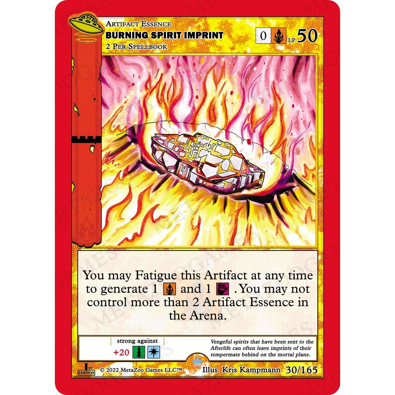 Image for Burning Spirit Imprint (030/165) (UFOFE) - MetaZoo